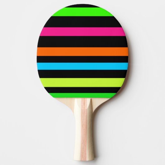 Neon strepen tafeltennisbatje (Voorkant)