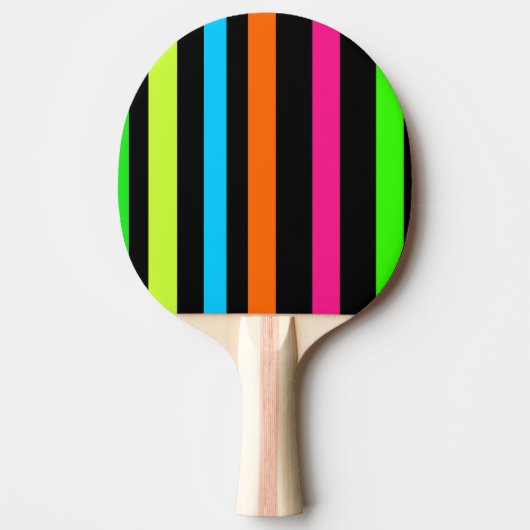 Neon strepen tafeltennisbatje (Voorkant)