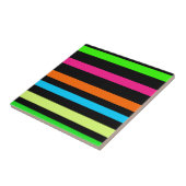 Neon strepen tegeltje (Zijkant)