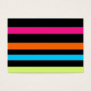 Neon strepen visitekaartjes