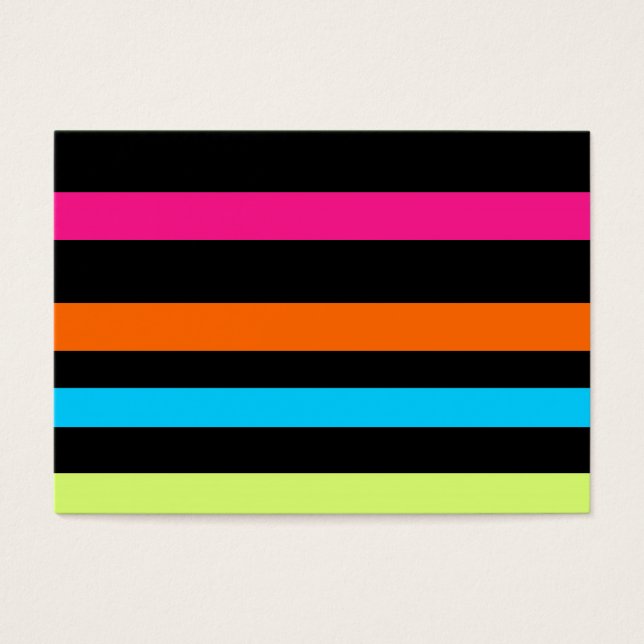 Neon strepen visitekaartjes (Voorkant)