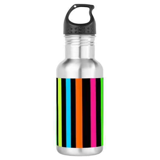 Neon strepen waterfles (Voorkant)