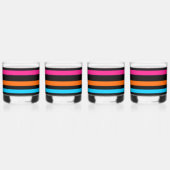 Neon strepen whisky glas (Achterkant)