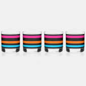 Neon strepen whisky glas (Links)