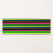 Neon strepen yogamat (Voorkant (horizontaal))