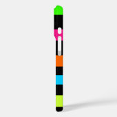 Neon Strepenpatroon Case-Mate iPhone Case (Achterkant / Links)