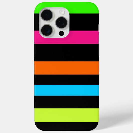Neon Strepenpatroon Case-Mate iPhone Case (Achterkant)