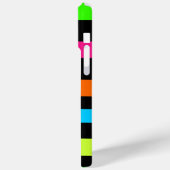 Neon Strepenpatroon Case-Mate iPhone Case (Achterkant / Links)