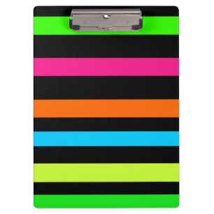 Neon Strepenpatroon Klembord