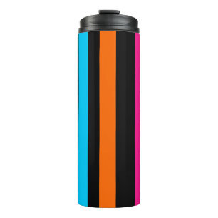 Neon Strepenpatroon Thermosbeker