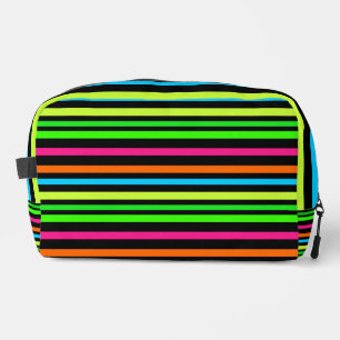 Neon Strepenpatroon Toilettasje