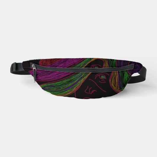 Neon String Lights Silhouette Fanny Pack Heuptasje (Voorkant)