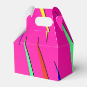 Neon Striped Box Bedankdoosjes (Voorkant Zijde)