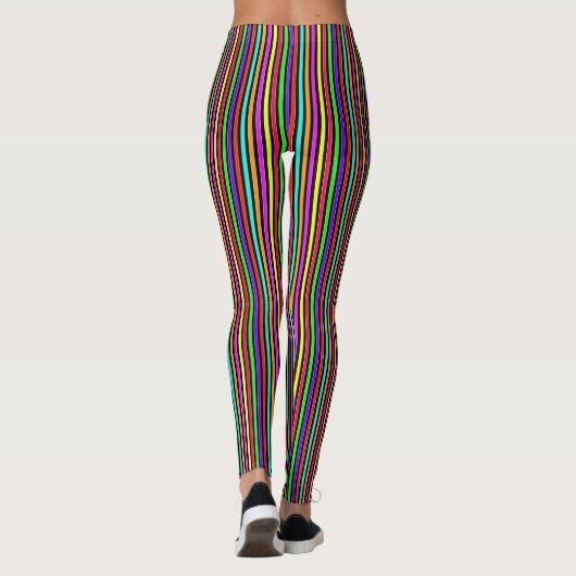 Neon Stripes Leggings (Achterkant)