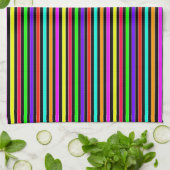 Neon Stripes Theedoek (Gevouwen)