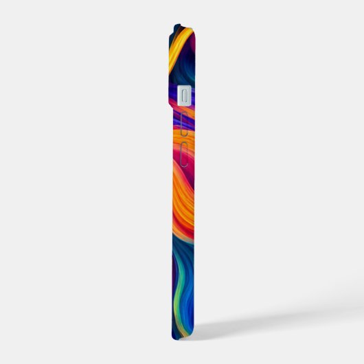 Neon stroming. iPhone 15 case (Linkerkant)
