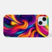 Neon stroming. iPhone 15 case (Achterkant horizontaal)