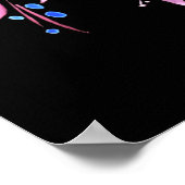 Neon Style Floral Bouquet Poster (Hoek)