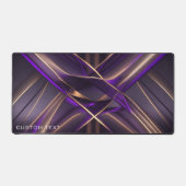 Neon Style Paarse Gold Custom Gaming Extended Bureaumat (Voorkant)