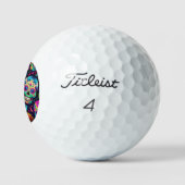 Neon Sugar Skull Golfballen (Logo)