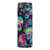 Neon Sugar Skull Thermosbeker (Achterkant)