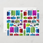 Neon Suitcases Briefkaart (Voorkant / Achterkant)