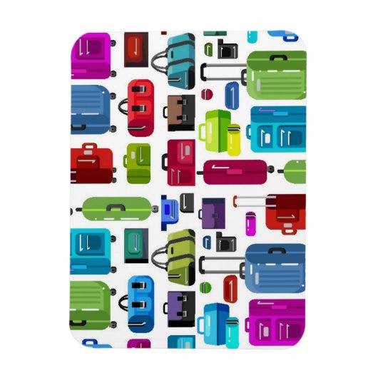 Neon Suitcases Magneet (Verticaal)