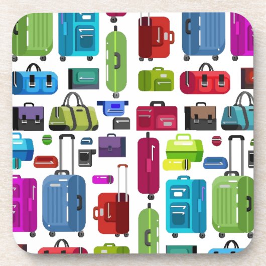 Neon Suitcases Onderzetter (Voorkant)
