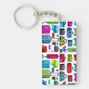 Neon Suitcases Sleutelhanger