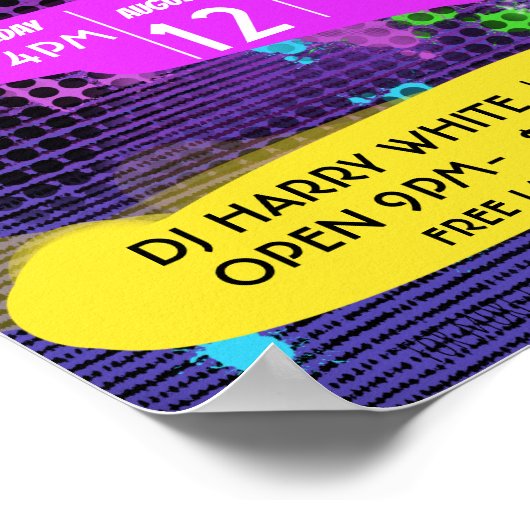 NEON SUMMER Party Poster (Hoek)