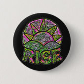Neon Sun Rise ~ Uplifting Message Ronde Button 5,7 Cm (Voorkant)