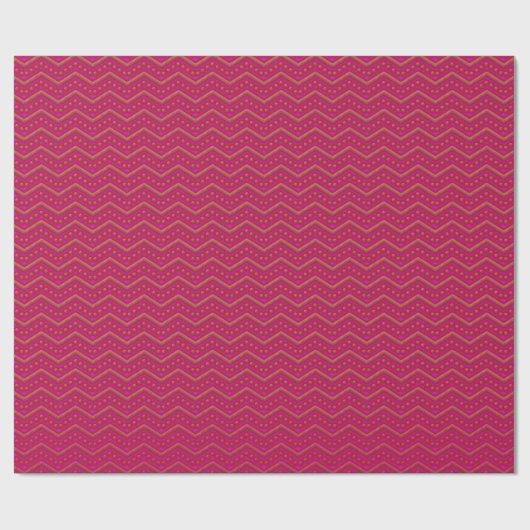 Neon Sunset Chevron Patroon Cadeaupapier (Vlak)