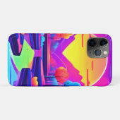 Neon Sunset Landschap Case-Mate iPhone Case (Achterkant (horizontaal))