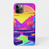 Neon Sunset Landschap Case-Mate iPhone Case (Achterkant)