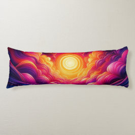 Neon Sunset Lichaamskussen