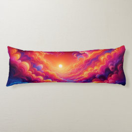 Neon Sunset Lichaamskussen