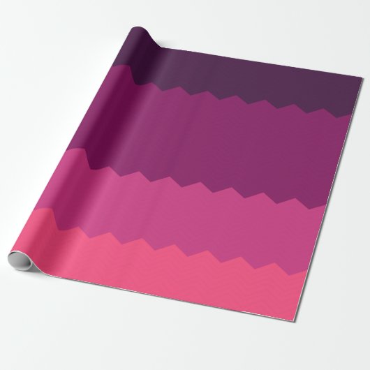 Neon Sunset Pattern Cadeaupapier (Uitgerold)