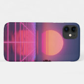 Neon Sunset Retro Telefoonhoesje Case-Mate iPhone Case (Achterkant (horizontaal))