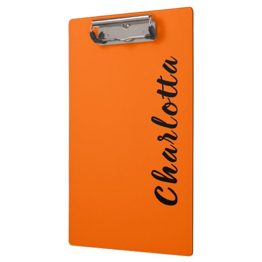 Neon Sunset Sinaasappel Effen Kleur Aangepast Gepe Klembord (Links)