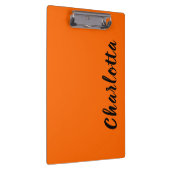 Neon Sunset Sinaasappel Effen Kleur Aangepast Gepe Klembord (Rechts)