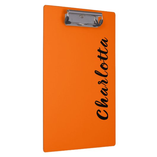 Neon Sunset Sinaasappel Effen Kleur Aangepast Gepe Klembord (Rechts)