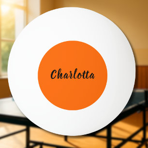 Neon Sunset Sinaasappel Effen Kleur Aangepast Gepe Pingpongbal