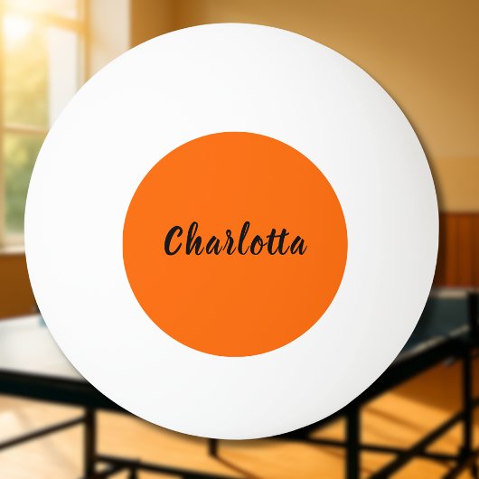 Neon Sunset Sinaasappel Effen Kleur Aangepast Gepe Pingpongbal