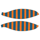 Neon Sunset Sinaasappel en Ocean Blue Cool Striped Basketbal (Panelen)