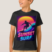 Neon Sunset Surven Silhouette T-shirt (Voorkant)