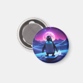 Neon Surf Penguin Magneet (Voorkant / Achterkant)