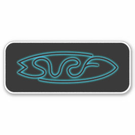 Neon Surf Sticker