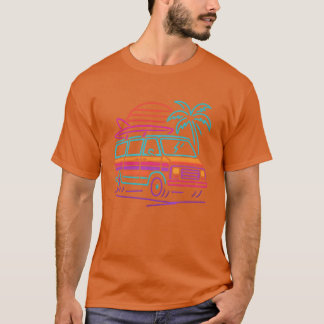 Neon Surf Van Sunset meisje T-shirt