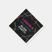 Neon Sweet 16 Birthday Glow Party Servet (Hoek)