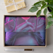 Neon Sweetheart - Vrouw met Lollipop Decoupage Tissuepapier (Geschenk)